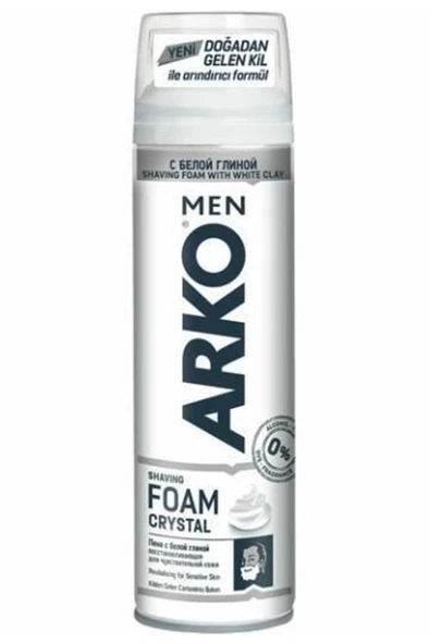 Men Traş Köpüğü Crystal Kil Özlü 200 ml