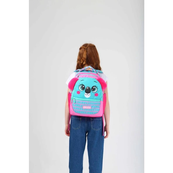Kaukko Kids Sevimli Koala Yeşil Kız Çocuk Okul Sırt Çantası - 4
