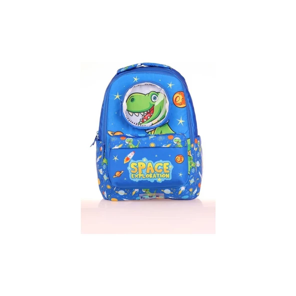 Kaukko Kids Sırt Çantası Toys Dinozor Mavi Erkek Okul Sırt Çantası