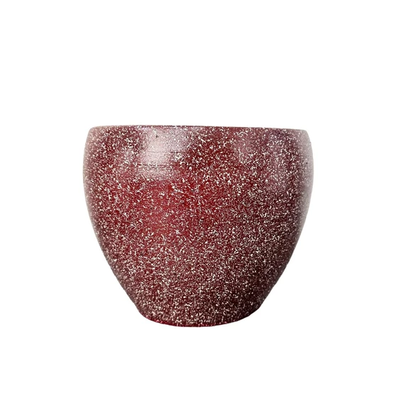 Bitki Tasarımı Bordo Granit Toprak Saksı Saksılık Salon Çiçeklik - 15 CM - Resim 3