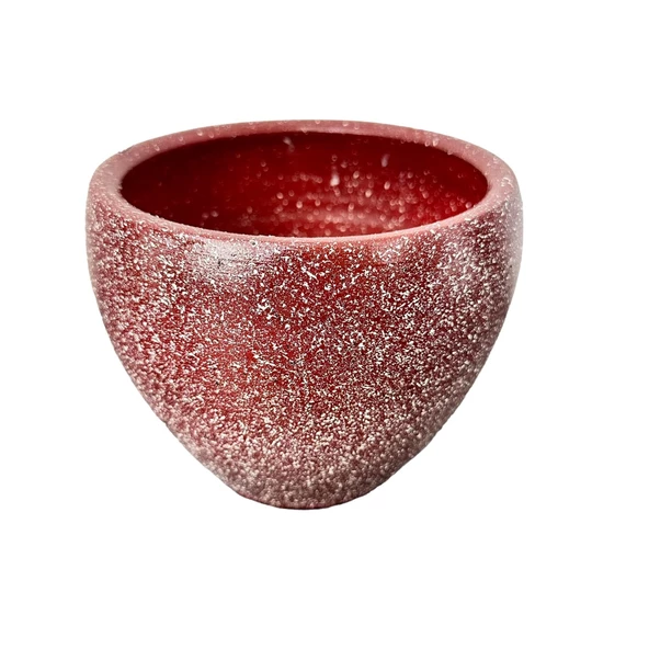 Bitki Tasarımı Bordo Granit Toprak Saksı Saksılık Salon Çiçeklik - 15 CM - Resim 8