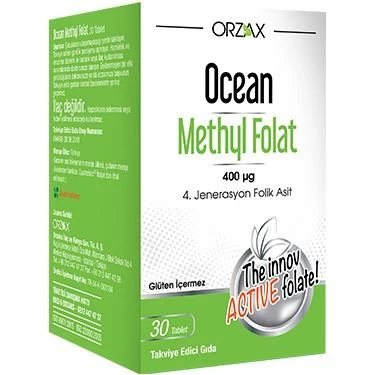 Orzax Ocean Methyl Folat 30 Tablet