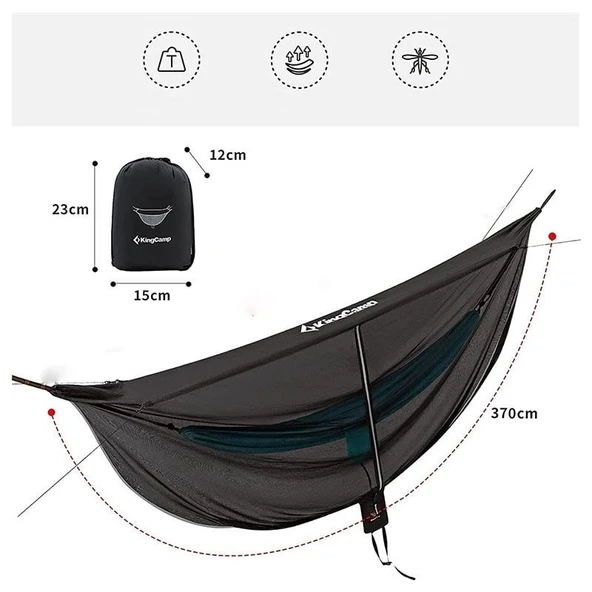 KINGCAMP PHILLIP HAMAK CIBINLIGI SIYAH - Resim 2