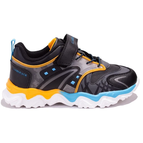 Lumberjack AlbenaCN Siyah Turuncu Ortopedik Günlük Erkek Çocuk Spor Ayakkabı - 2