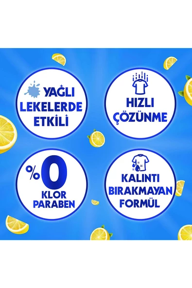 Rinso Limon ve Karbonat Renkliler ve Beyazlar için Toz Çamaşır Deterjanı 53 Yıkama 2 x 8 Kg - 5