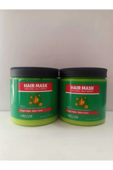 Arcade Saç Bakım Maskesi 500 ml ( Dağal Yağlar Bakım ) ( Kuru Saçlar İçin ) - 4