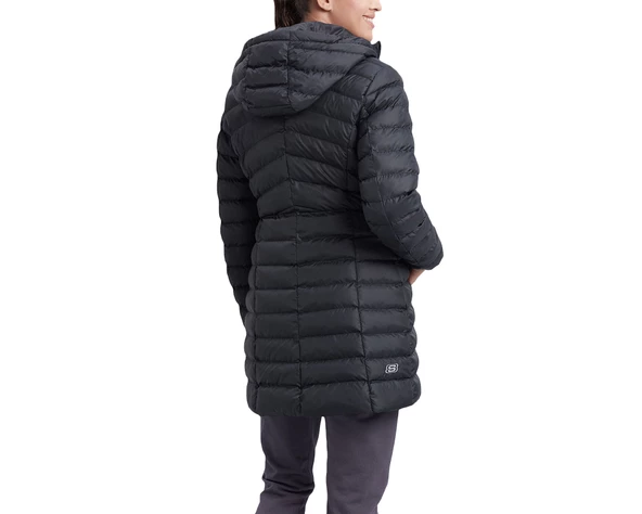 Skechers W Essential Maxi Length Hooded Jacket S212005 Kadın Günlük Mont - 2