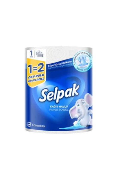 Selpak® 1=2 Kağıt Havlu Dev Rulo 1 Adet