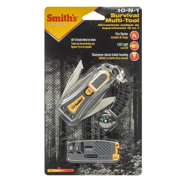 SMITHS 10-N-1 SURVIVAL MULTI-TOOL BILEY APARAT - 2