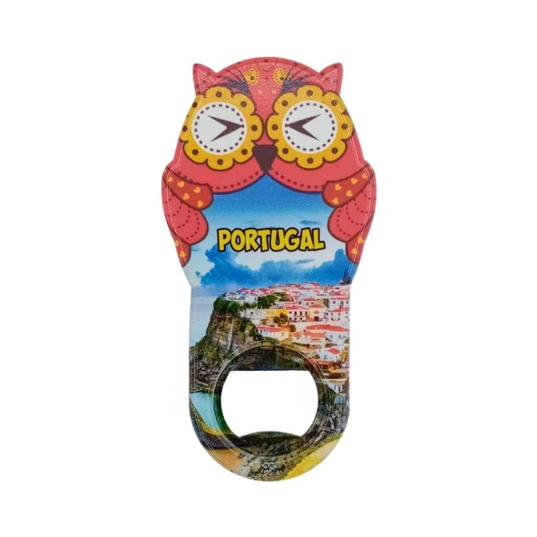 Portekiz Temalı Baykuş Magnet Kapak Açacak ürün görseli