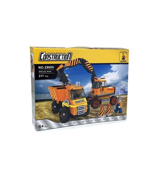 317 Parça Kamyon ve Kepçeli İnşaat Set - 2