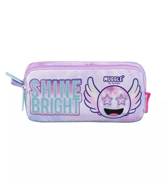 Muggle Kalem Çantası Shine Bright 2 Bölmeli Kalemlik