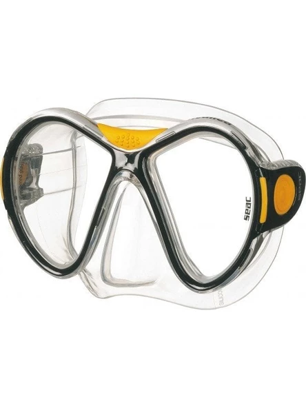 SEAC SUB MASKE ITALICA (SEFFAF SLK./TURUNCU CERCEVE - 4