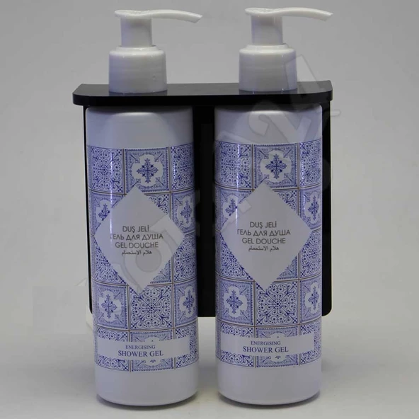 Dekoratif Boş Pompalı Doldurulabilir Plastik Pet Boş Şişe Duş Şişesi 250 ml - 3