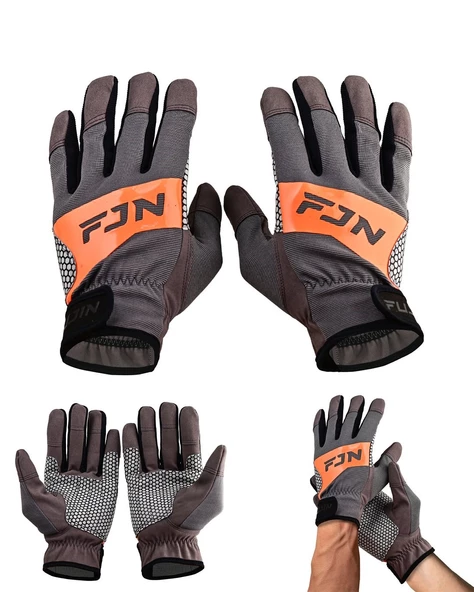 Fujin Pro Angler Trolling Gloves Grey M/L