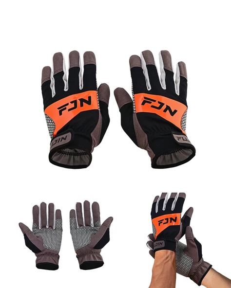 Fujin Pro Angler Trolling Gloves Black M/L