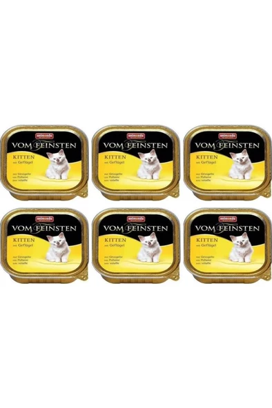 6 Adet Animonda Kümes Hayvanlı Yavru Kedi 100gr  Konserve Skt:01/2027 - 1