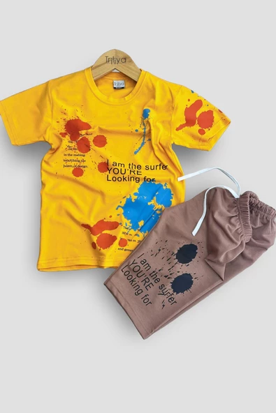 Erkek Çocuk Tişört & Kapri Takımı - Ekonomik Yazlık Takım - 3