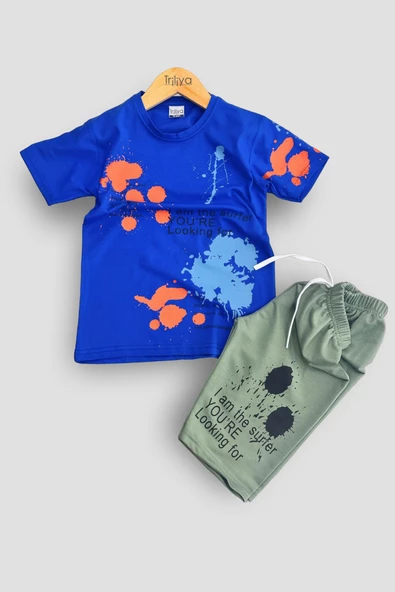 Erkek Çocuk Tişört & Kapri Takımı - Ekonomik Yazlık Takım - 5