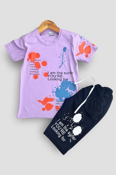 Erkek Çocuk Tişört & Kapri Takımı - Ekonomik Yazlık Takım - 6