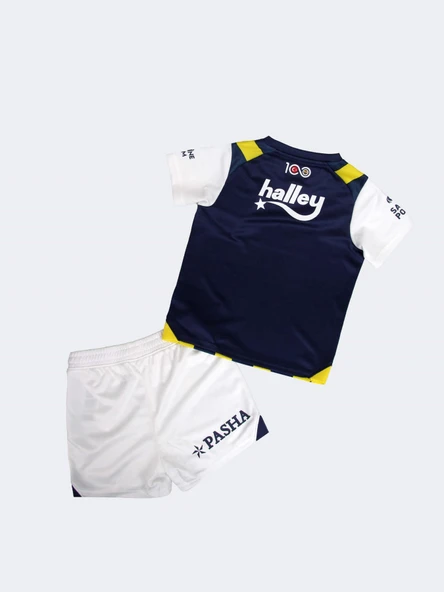 Fenerbahçe Orijinal Lisanslı Çubuklu Çocuk Forma Set 23-24 Miniset - 5