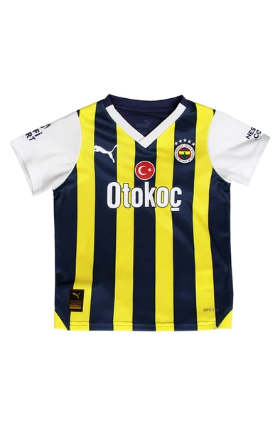 Fenerbahçe Orijinal Lisanslı Çubuklu Çocuk Forma Set 23-24 Miniset - 2