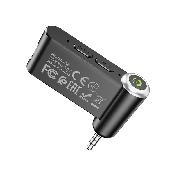 E58 Magic Tak Çalıştır Uyumlu Aux Girişli Bluetooth Ses Dönüştürücü Araç Kiti - 5