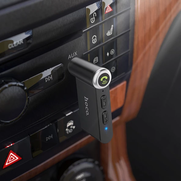 E58 Magic Tak Çalıştır Uyumlu Aux Girişli Bluetooth Ses Dönüştürücü Araç Kiti - 7