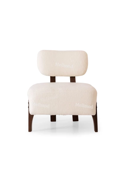 MELLMOD Casual-mod Teddy Berjer - Krem - Gürgen Ceviz, Salon, Ofis, Balkon Veranda - 4