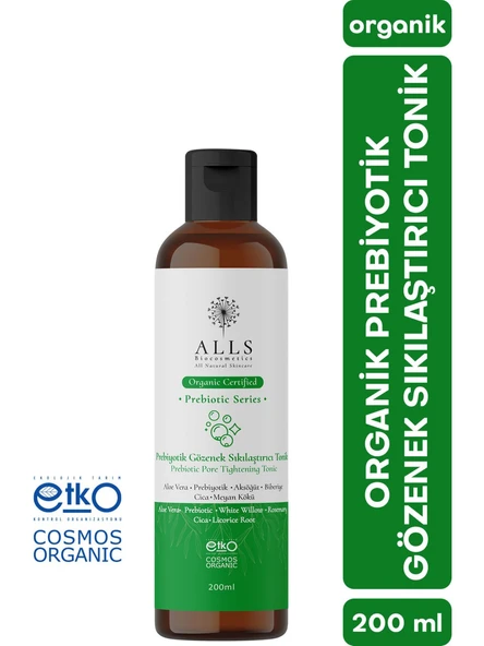 Alls Biocosmetics Organik Prebiyotik Gözenek Sıkılaştırıcı Tonik 200 ml ürün görseli