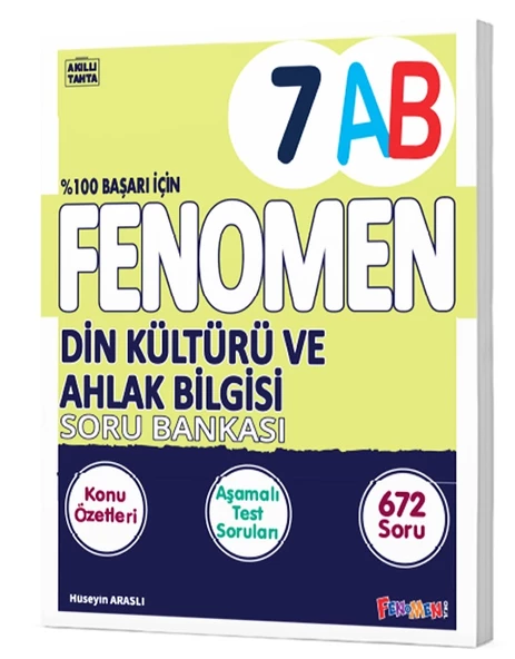 Fenomen Okul 2025 7. Sınıf Din Kültürü A-B Serisi Konu Özetli Soru Bankası