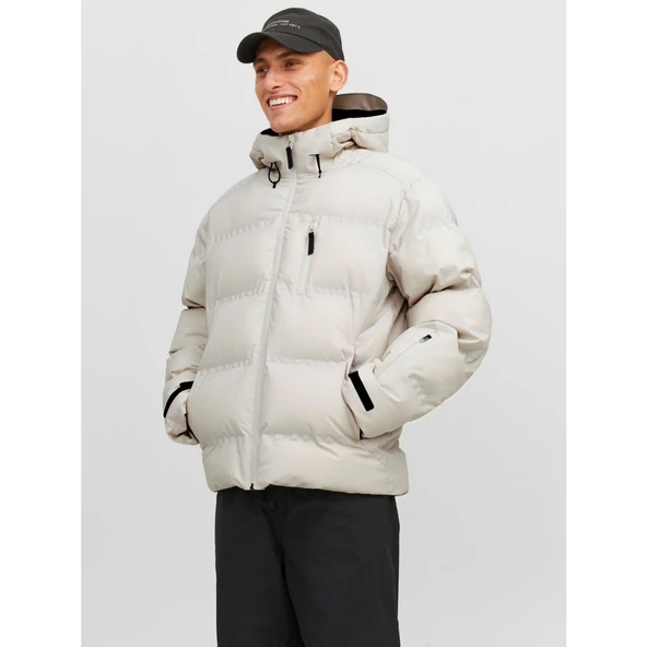 Jack&Jones Oversize Kapüşonlu Kışlık Erkek Mont - Günlük Kullanım