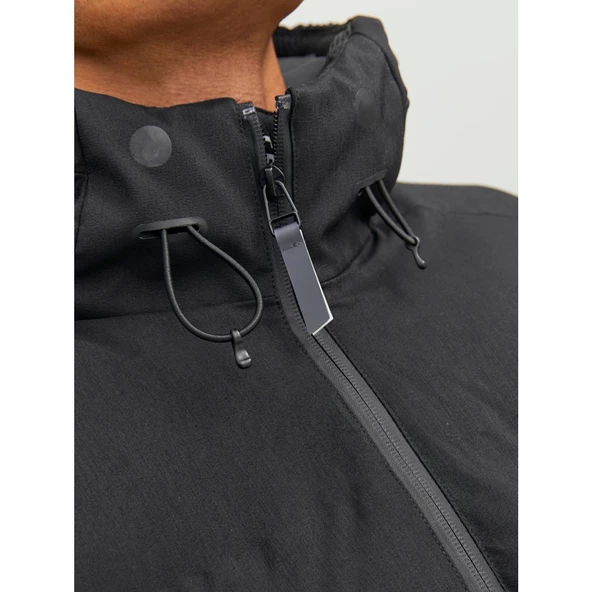 Jack&Jones Oversize Kapüşonlu Kışlık Erkek Mont - Günlük Kullanım - 12