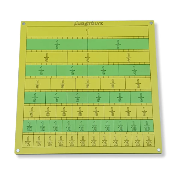 Luga Atölye Kesir Eğitim Seti - Doğal Ahşap & Eğlenceli Matematik Öğrenme - 4