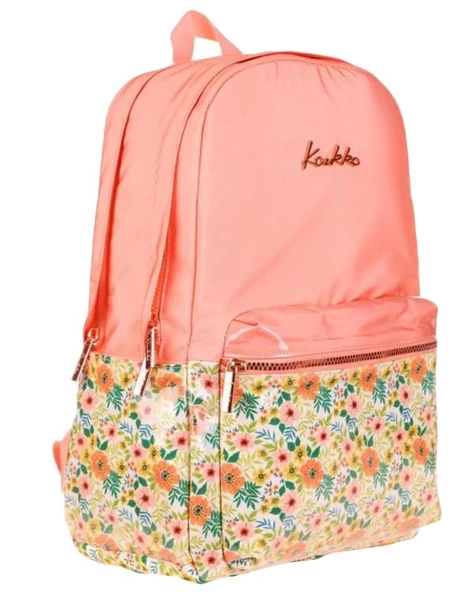 Kaukko Soft Floral Sırt Çantası Salmon K1734 - 2
