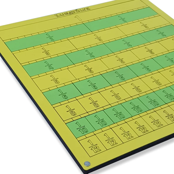 Luga Atölye Kesir Eğitim Seti - Doğal Ahşap & Eğlenceli Matematik Öğrenme - 2