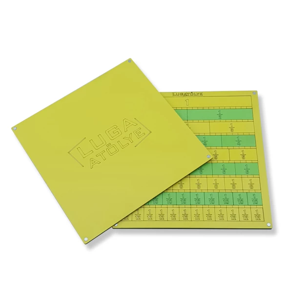 Luga Atölye Kesir Eğitim Seti - Doğal Ahşap & Eğlenceli Matematik Öğrenme - 3