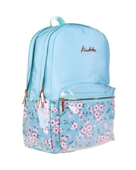 Kaukko Soft Floral Sırt Çantası Blue K1733 - 2