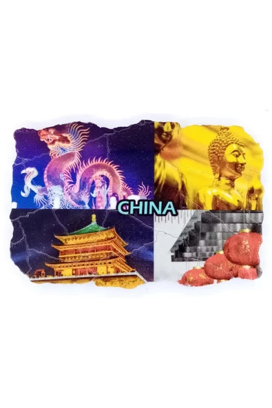 Çin Temalı Fresco Magnet - Resim 3
