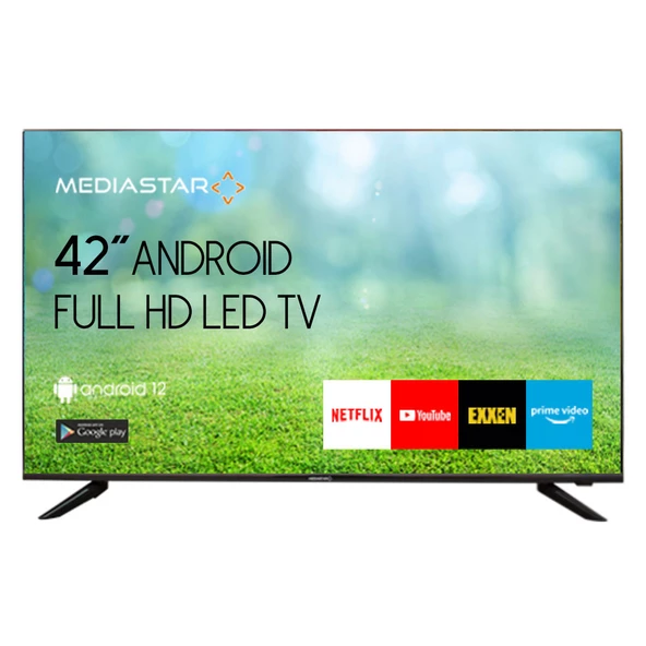 Mediastar 42" 106 Ekran Android Uydulu Wifi HD Led TV