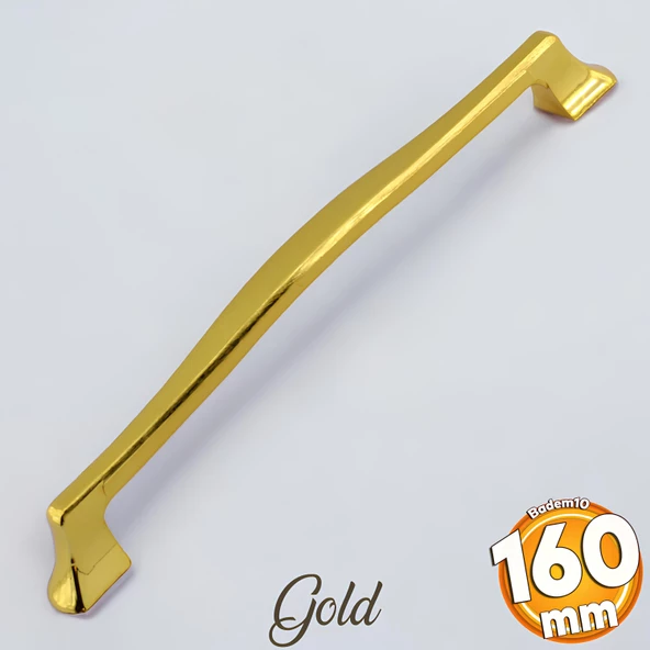 Venüs Kulp Altın Metal 160 mm - 16 cm Mobilya Mutfak Çekmece Dolap Dolabı Kapak Kulbu Kulpu Kulpları