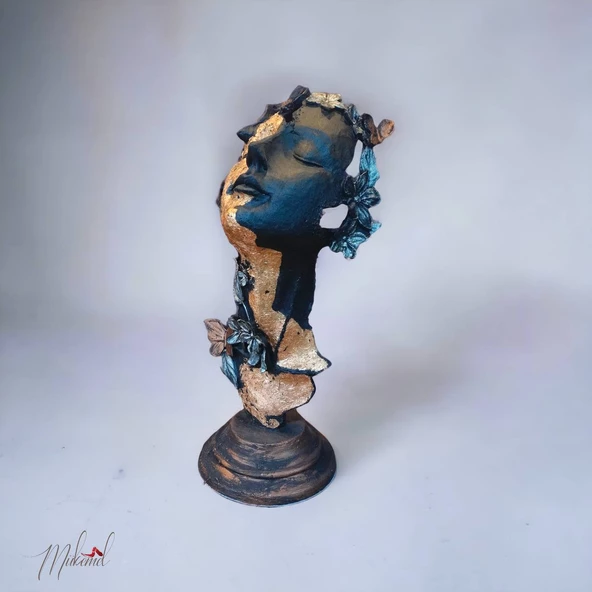 Kelebek Kız Heykeli Figür Dekoratif Obje Ve Biblo Masa Dekorasyon Salon- Özgün Tasarımlar - 4