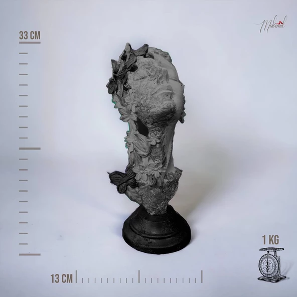 Kelebek Kız Heykeli Figür Dekoratif Obje Ve Biblo Masa Dekorasyon Salon- Özgün Tasarımlar - 2