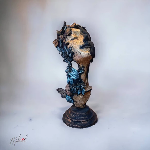 Kelebek Kız Heykeli Figür Dekoratif Obje Ve Biblo Masa Dekorasyon Salon- Özgün Tasarımlar - 3