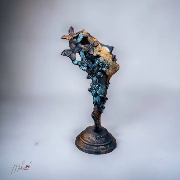 Kelebek Kız Heykeli Figür Dekoratif Obje Ve Biblo Masa Dekorasyon Salon- Özgün Tasarımlar - 5