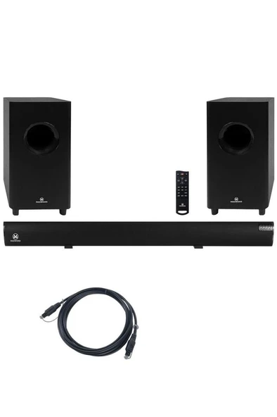Maxword SLC-270BT Optik Çıkış 4.2.2 Kanal Soundbar TV Ses Sistemi + Çift Subwoofer 270W+230W - Resim 3