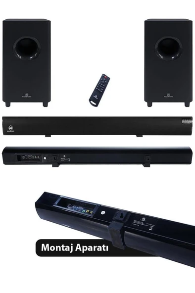 Maxword SLC-270BT Optik Çıkış 4.2.2 Kanal Soundbar TV Ses Sistemi + Çift Subwoofer 270W+230W - Resim 5