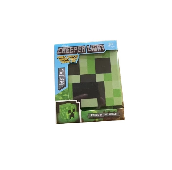 Minecraft Creeper Taşınabilir Şarjlı Pilli Müzikli Gece Lambası - 4