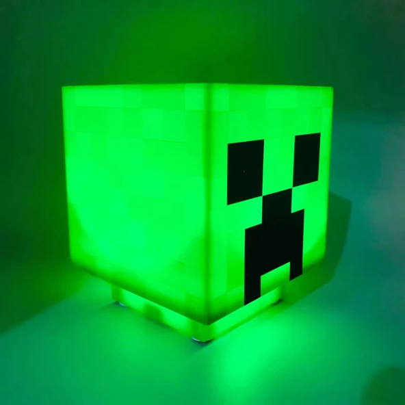 Minecraft Creeper Taşınabilir Şarjlı Pilli Müzikli Gece Lambası - 2