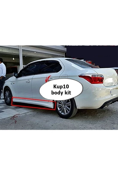 OTOBDY Citroen C-elysee r Uyumlu Marşpiyel Takımı - PLASTİK